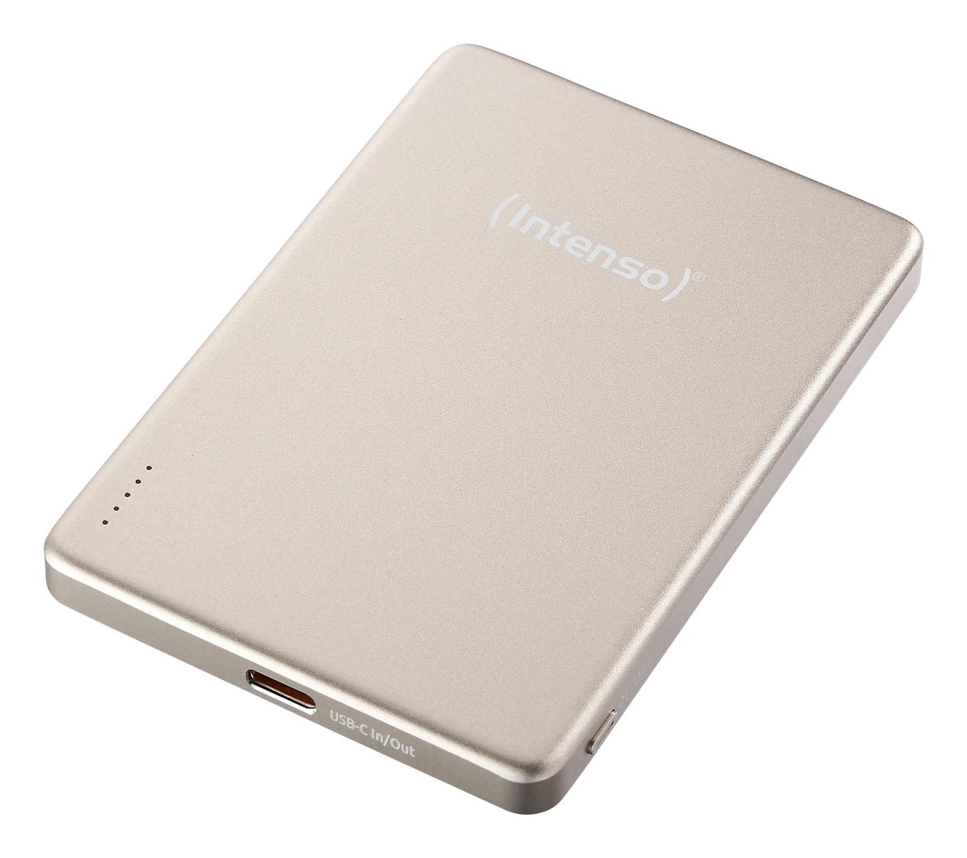 Magnetiline akupank Intenso MW5000, 5000 mAh, MagSafe, šampanjavärvi