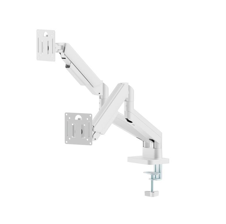 Gembird MA-DA2-06-W Dual Monitor Arm 17-32 Inch Desk Mount
