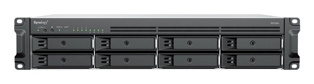 Synology RS1226+ 8-Bay 2U Rackmount NAS, AMD Ryzen, 4 GB RAM