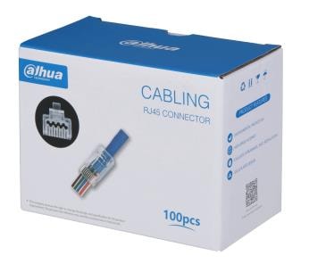 DAHUA CAT6 RJ45 Pass Through Connectors 100-Pack Best Price