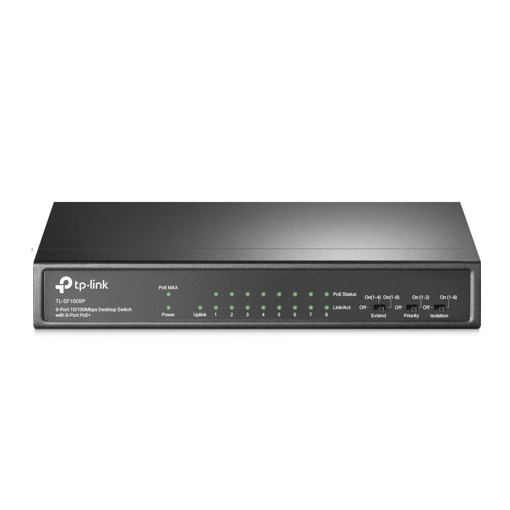 TP-LINK TL-SF1009P 9-Port Fast Ethernet Switch with PoE+