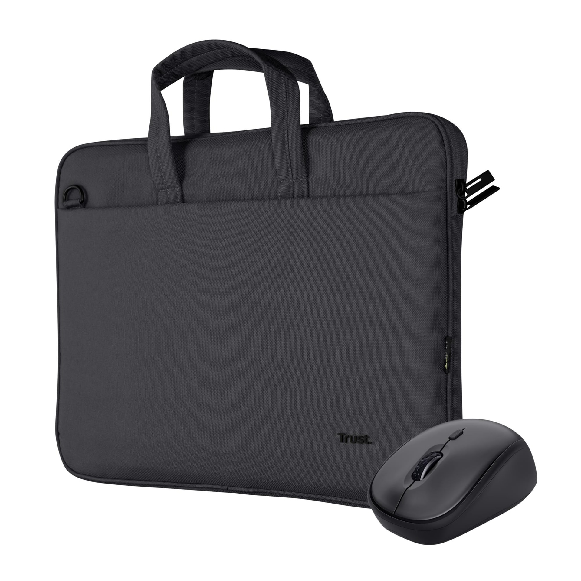TRUST Bologna 16" Laptop Briefcase with Mouse, Black