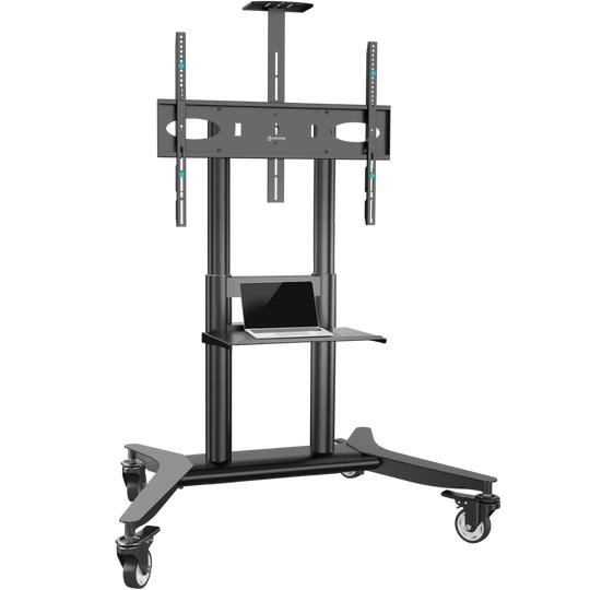 ONKRON TS1871-B TV Stand 55-90 inch Black Floor Mount