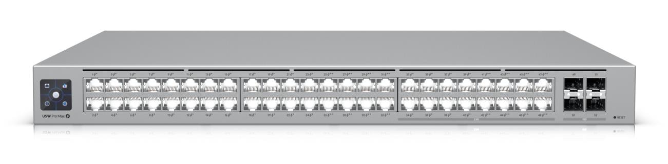 Ubiquiti USW-PRO-MAX-48-POE Managed Switch 48-Port Gigabit