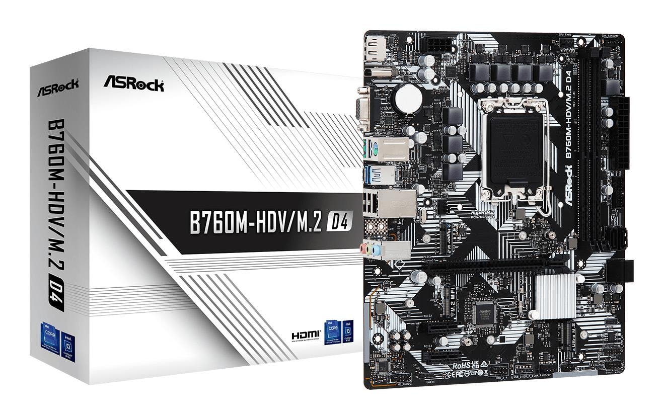 ASROCK B760M-HDV/M.2D4 Intel LGA1700 soodne pihustusplaat