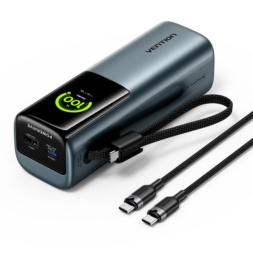 Vention 20000mAh 165W PowerBank hall – kiire laadimisega