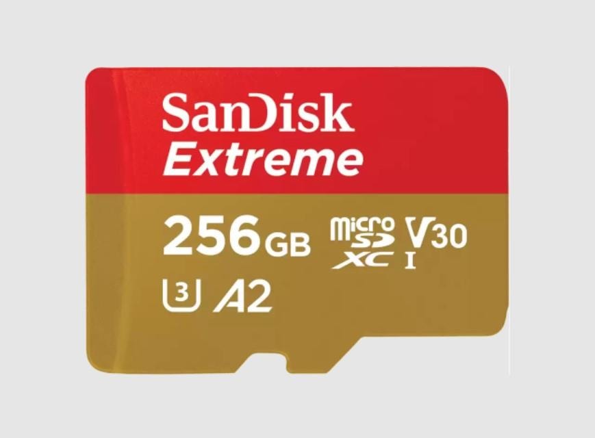 SanDisk MicroSDXC 256GB UHS-I V30 красная карта памяти