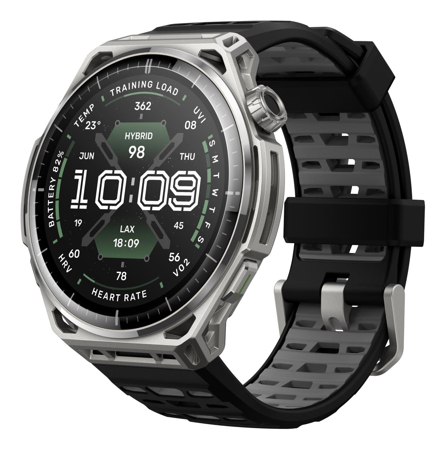 Nutikell Amazfit Balance 3, roostevabast terasest korpus, 1,5″ AMOLED
