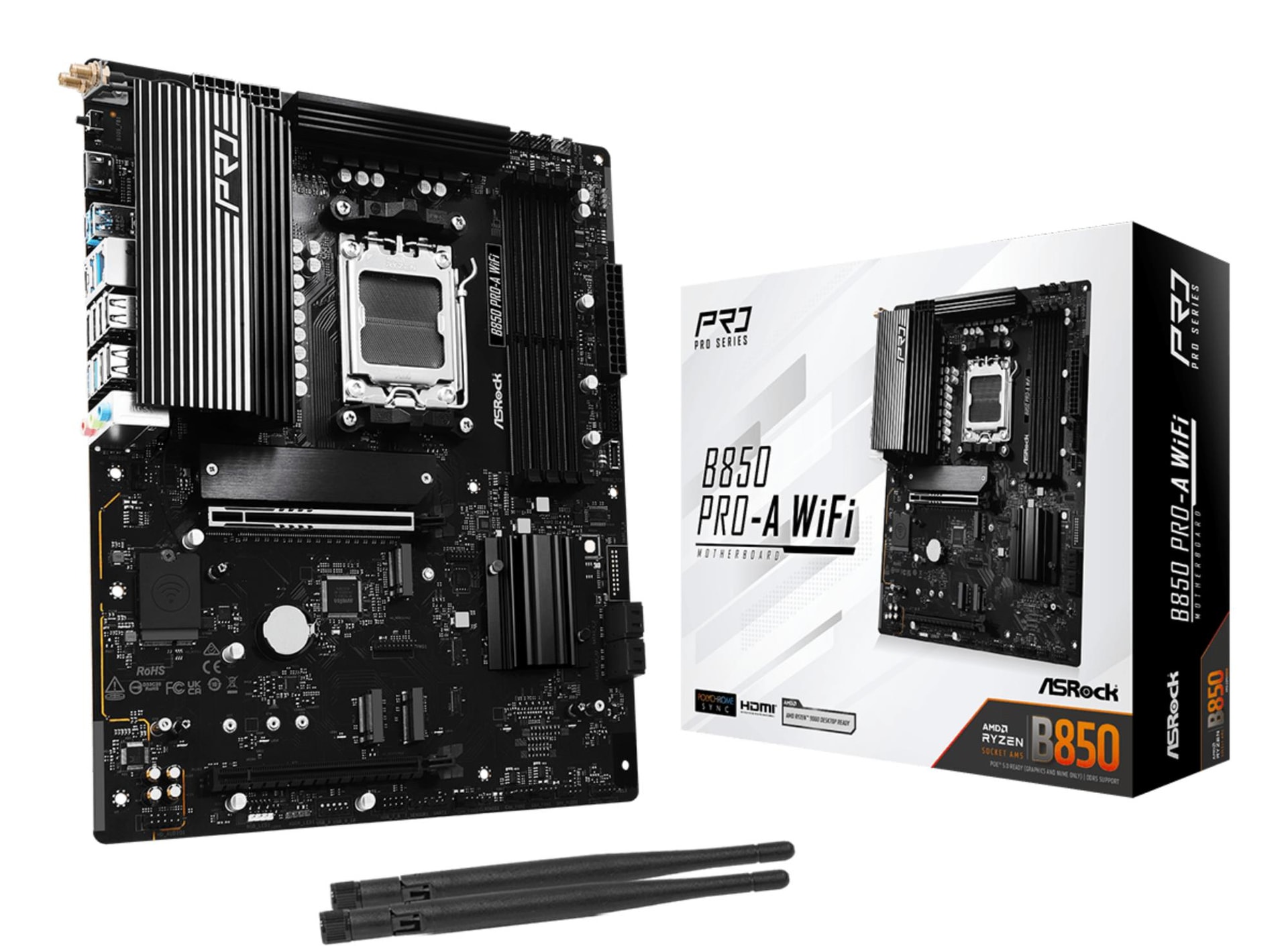 Emaplaat ASRock B850 Pro-A WiFi, AM5, ATX, Wi-Fi 6E