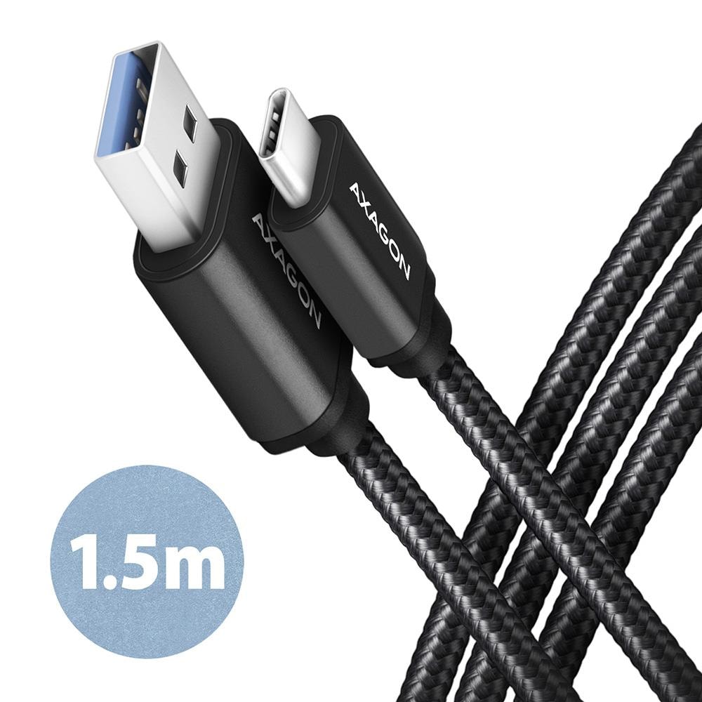 AXAGON BUCM3-AM15AB USB-C на USB 3.2 1,5м чёрный