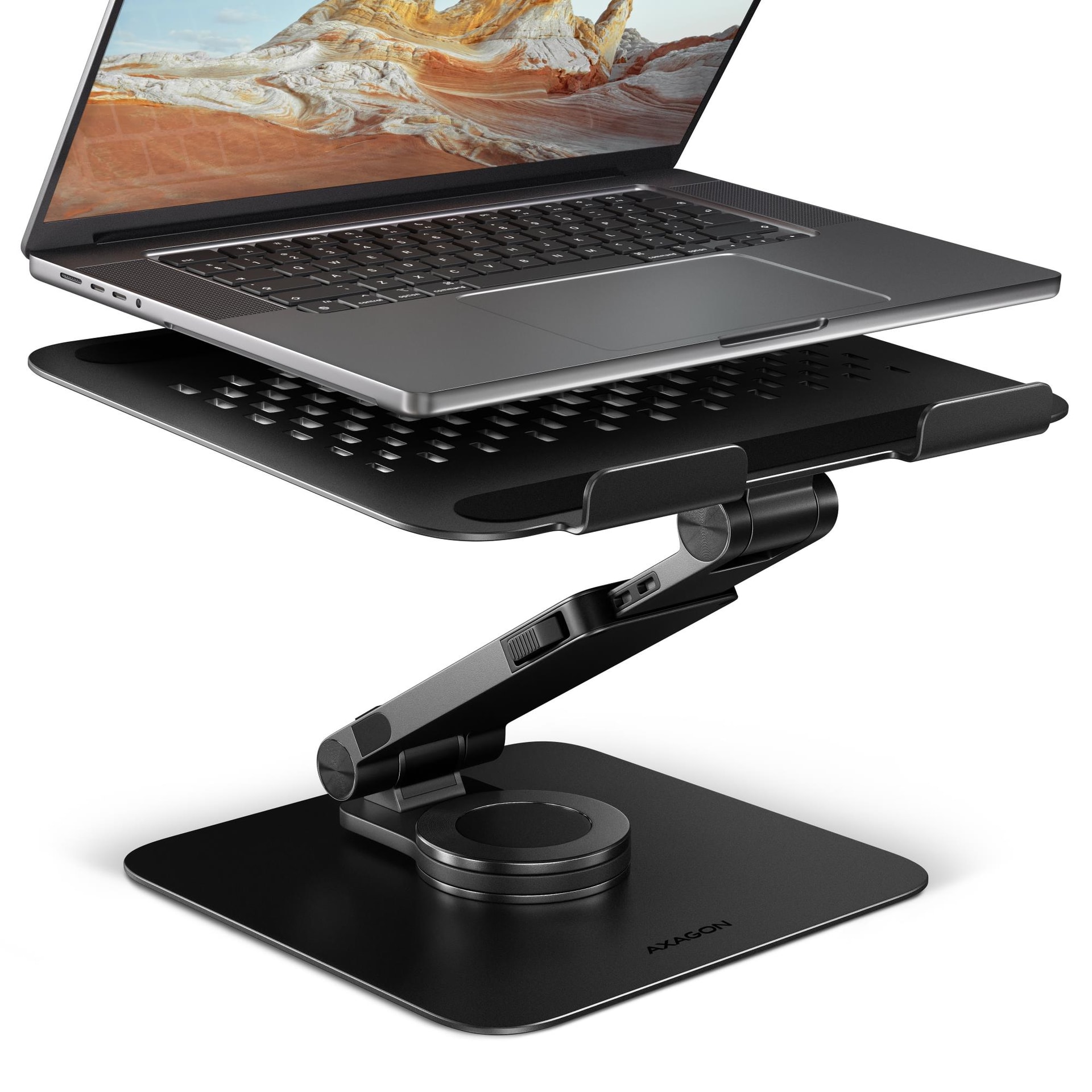 AXAGON Notebook Stand 10-17" алюминиевый поворотный по низкой цене