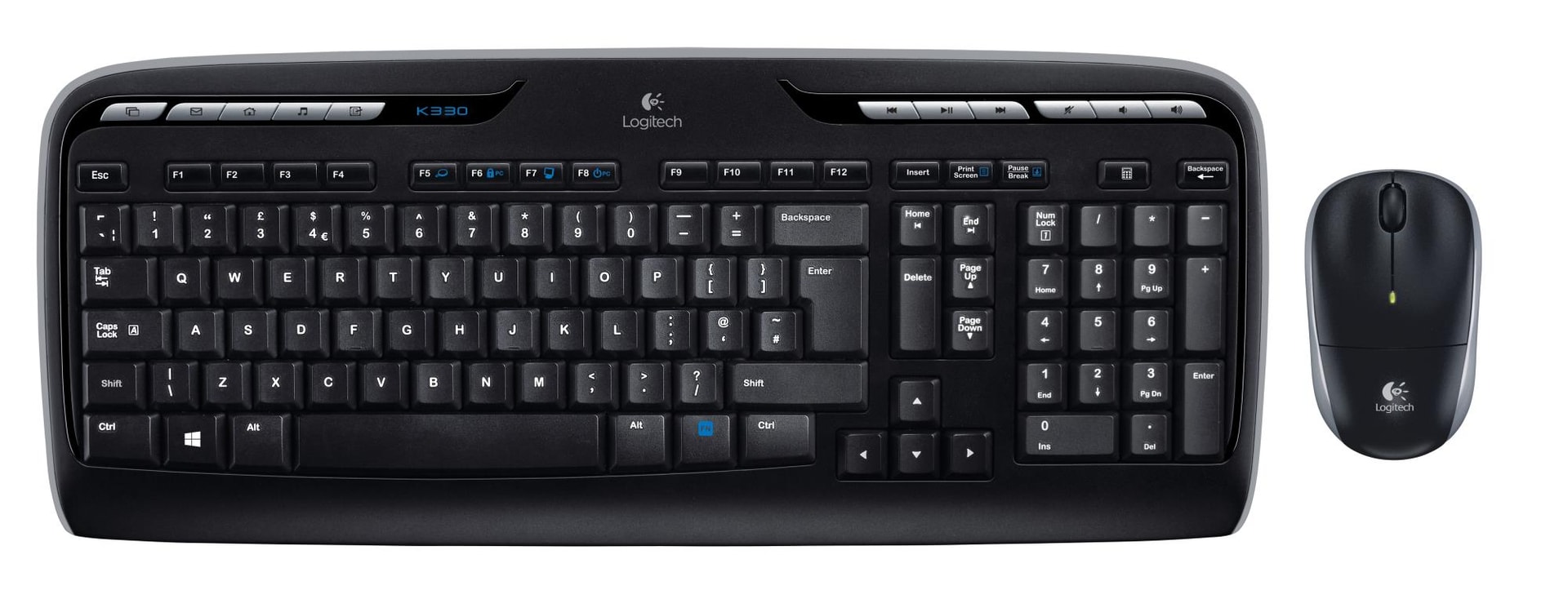 Logitech MK330 Full-Size Keyboard and Mouse Combo USB