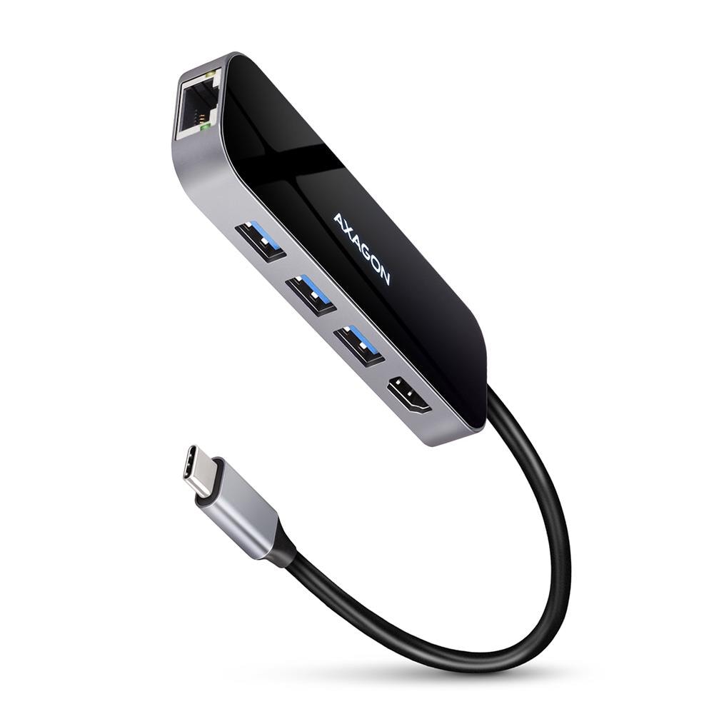 AXAGON HMC-6GL USB-C Hub 6-in-1 with LAN – compact deal