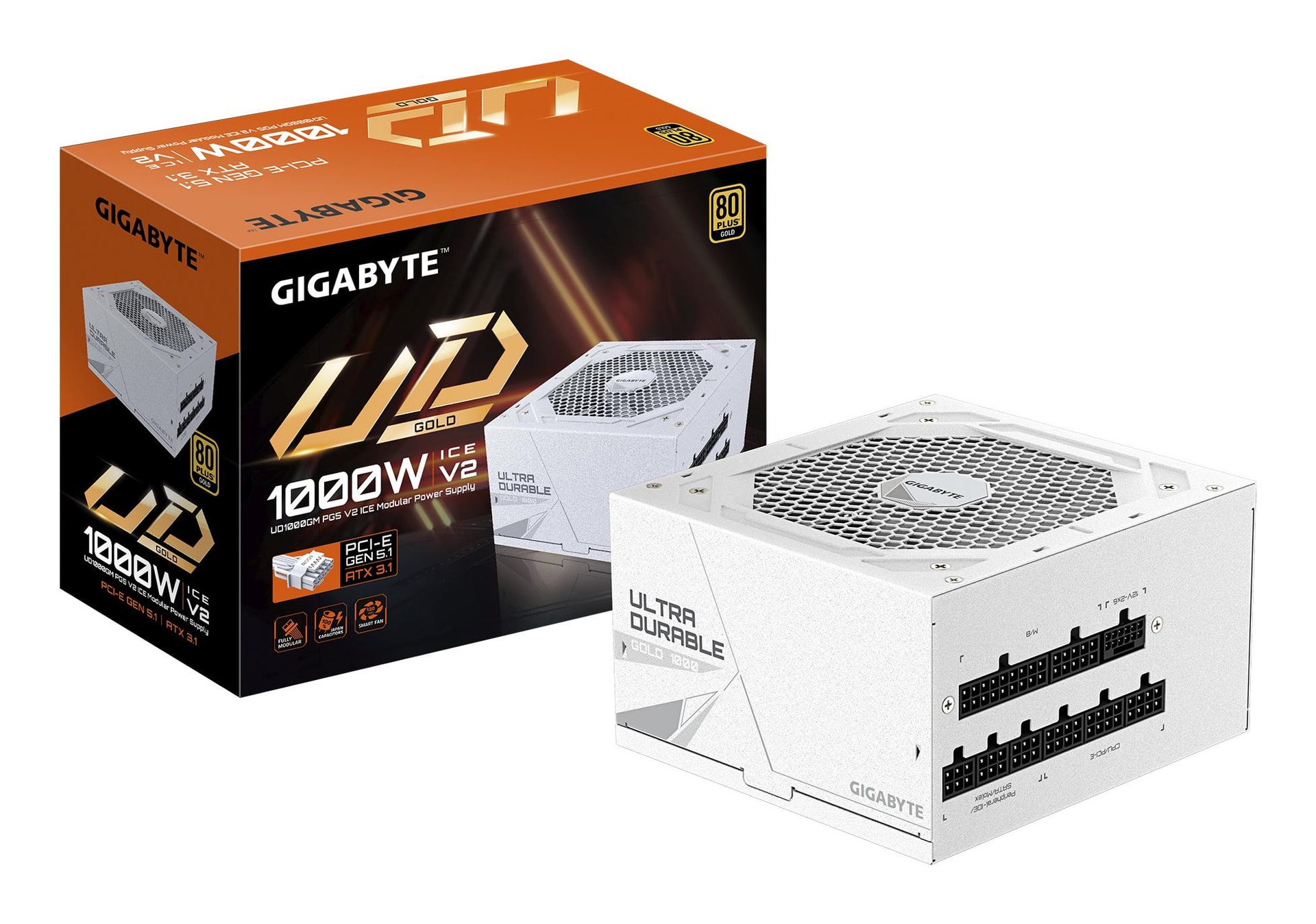 GIGABYTE UD1000GM PG5 ICE 1000W ATX 3.1 soodne