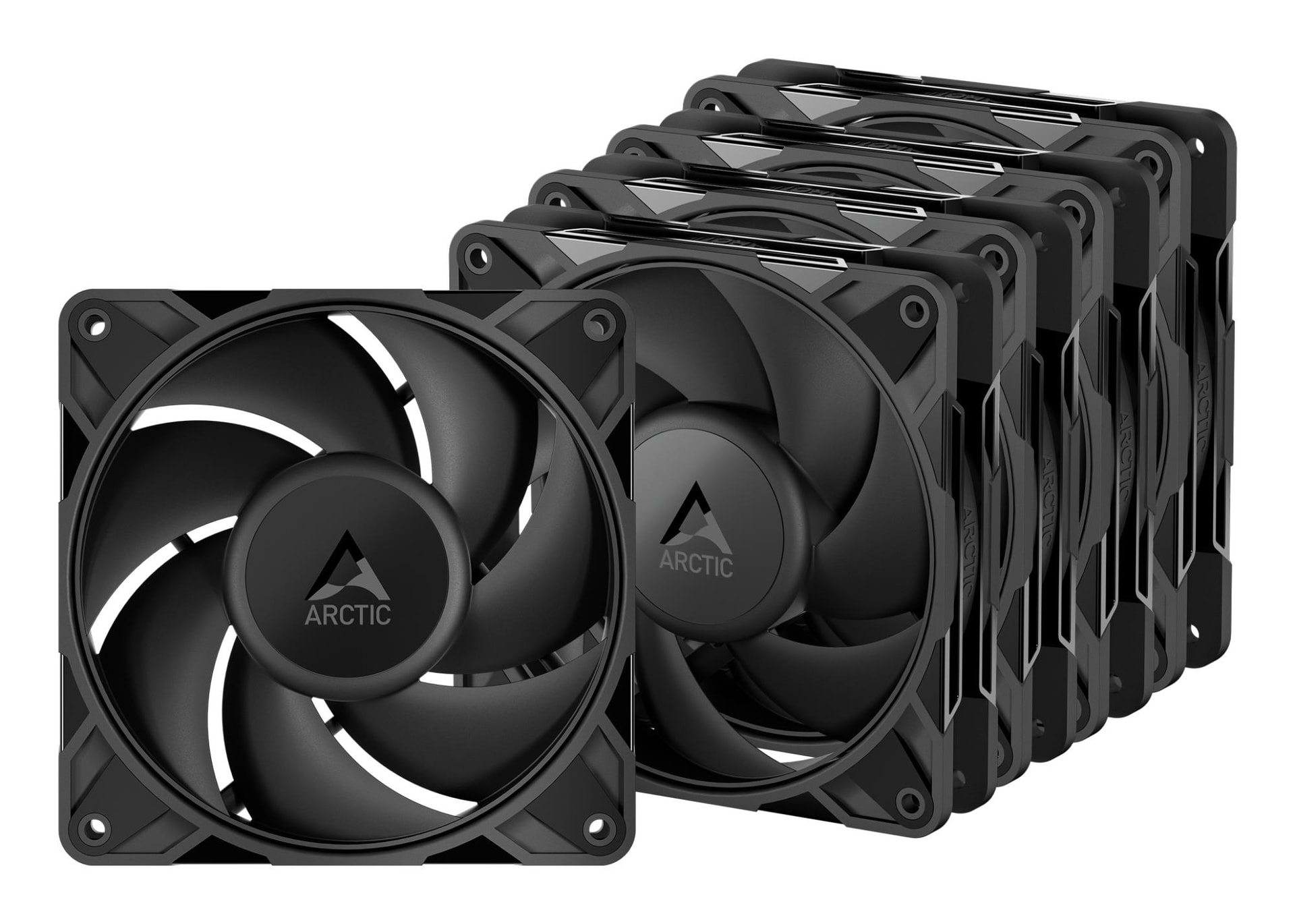 ARCTIC P12 Pro PST 120mm Case Fan 5-Pack Black