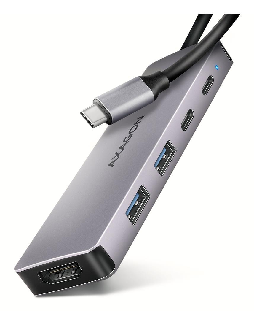 AXAGON HMC-5H60 USB-C Hub 5in1 – soodne lahendus