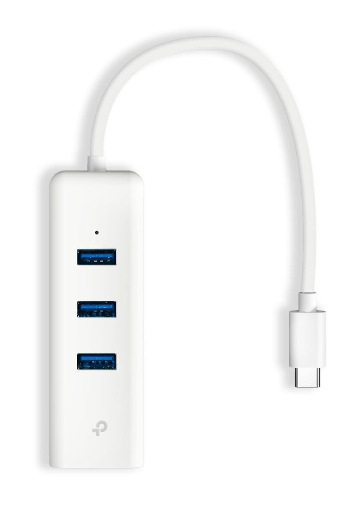 TP-LINK UE330C USB-C хаб 3 порта Gigabit Ethernet