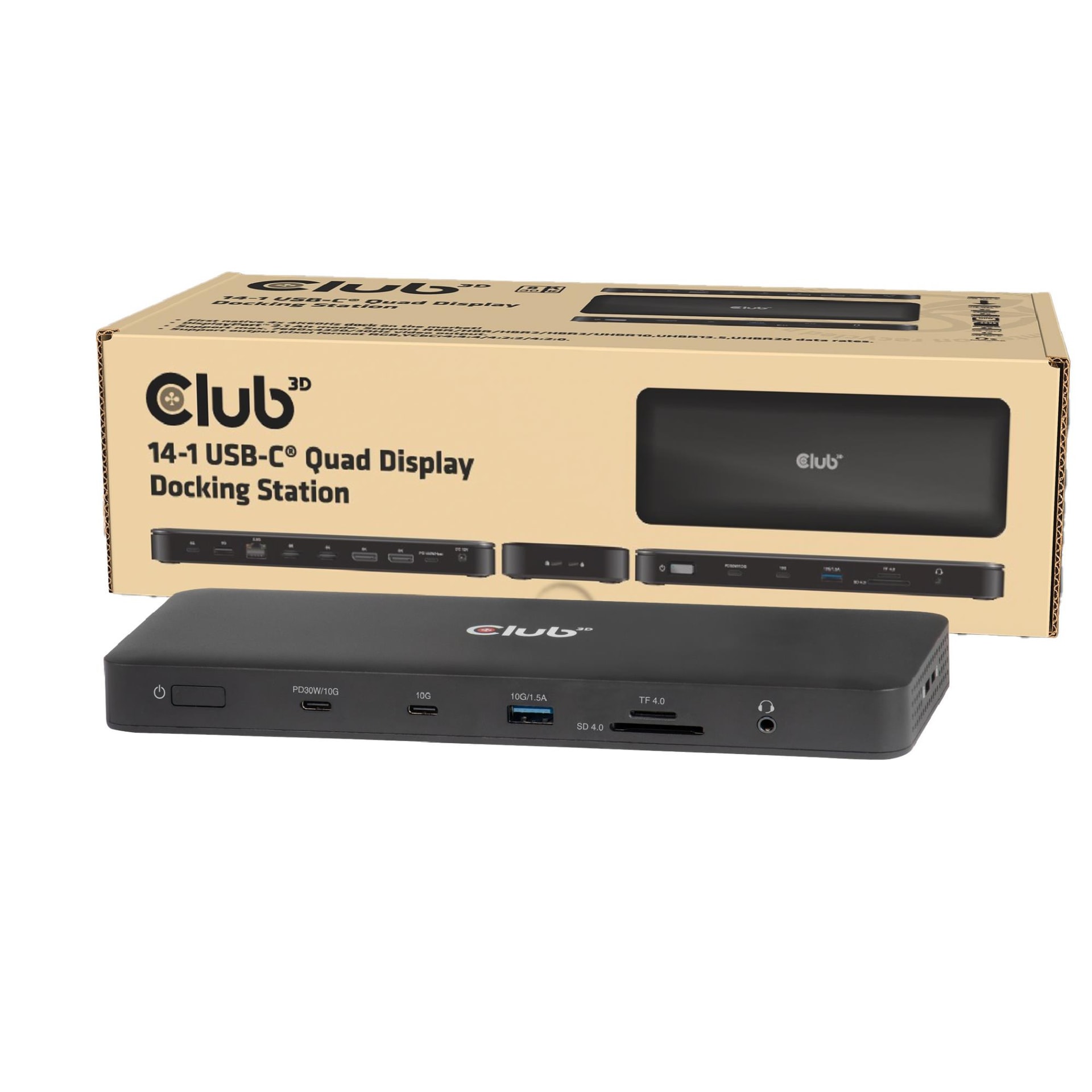 CLUB3D 14in1 USB-C dokk must, 2x HDMI, soodne hind