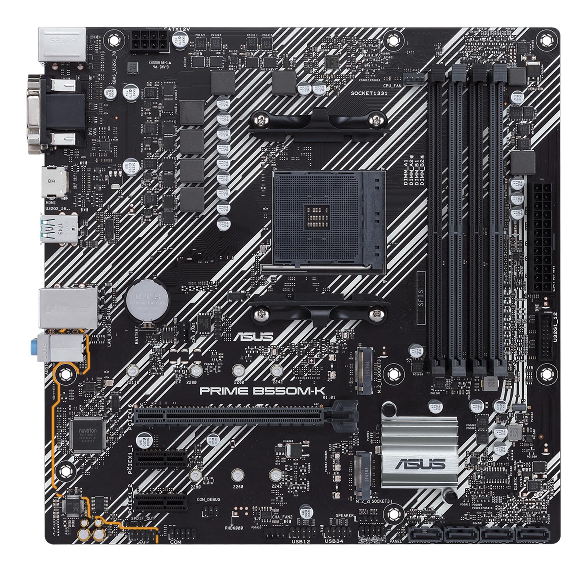 ASUS PRIME B550M-K AM4 emaplaat