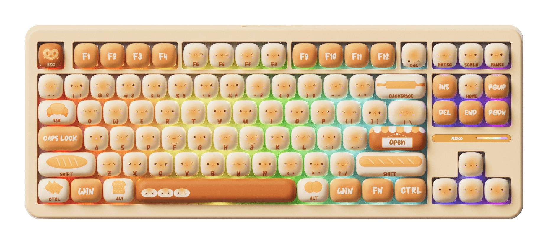 AKKO TAC87 Orange mehaaniline klaviatuur, RGB, soodne hind