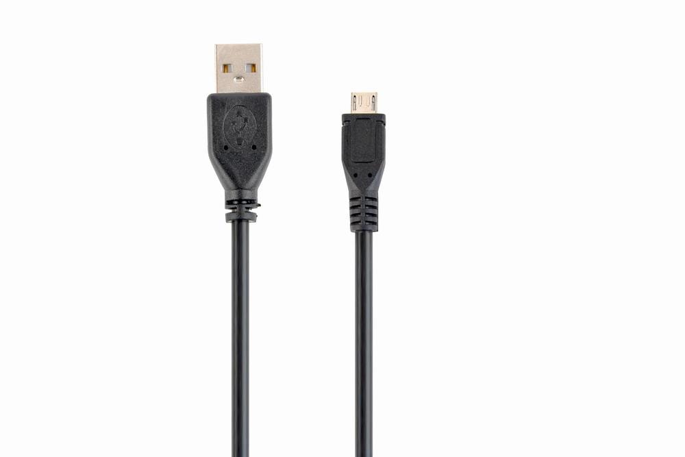 USB 2.0 – Micro-USB kaabel Gembird CCP-MUSB2-AMBM-0.3M, must, 0,3 m