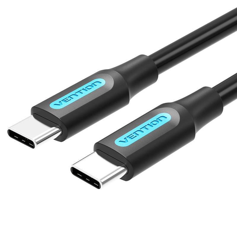 USB-C – USB-C kaabel Vention COSBF, 60 W, 1 m, must