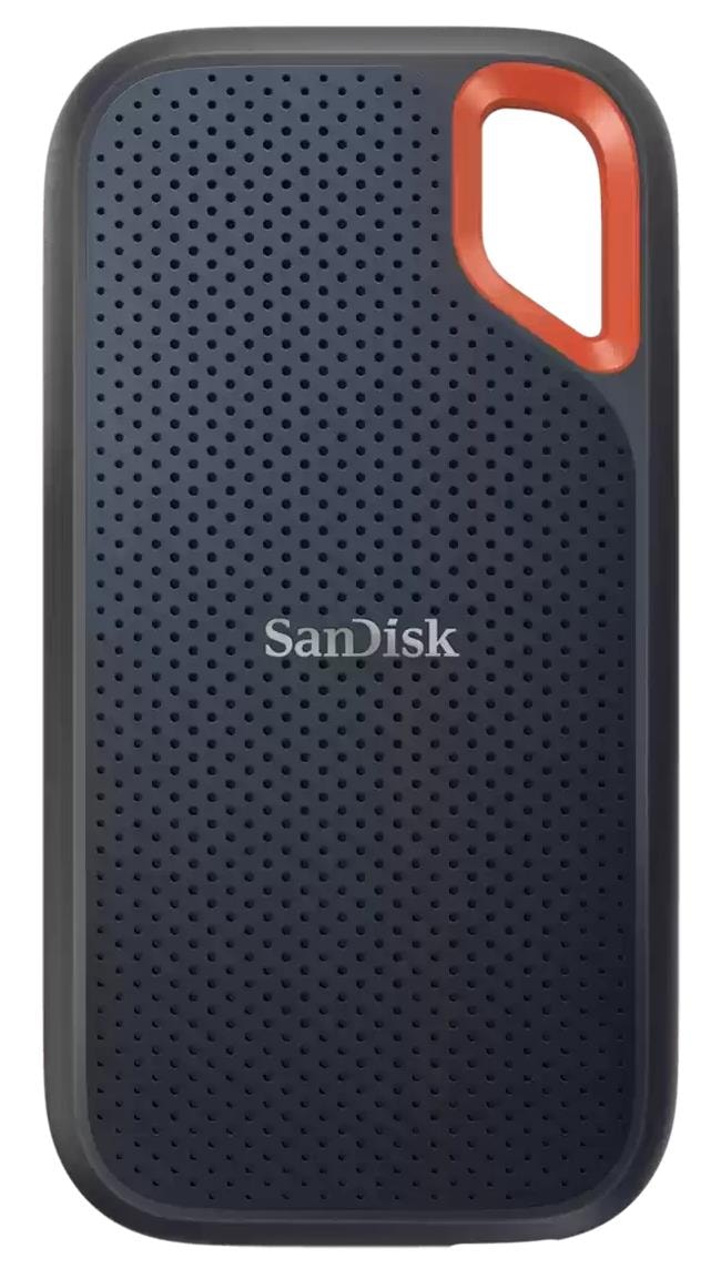 SanDisk Extreme 8TB välisdisk, kiire salvestamine
