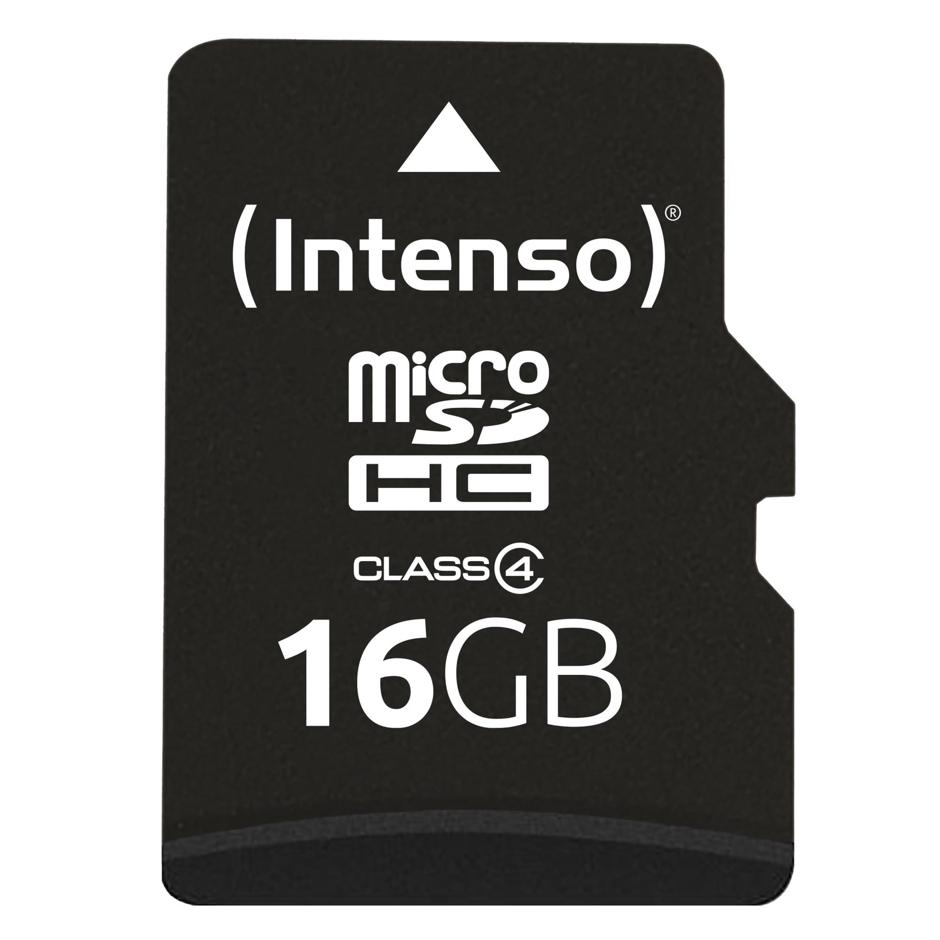 MicroSDHC-mälukaart Intenso Class 4, 16 GB, SD-adapteriga