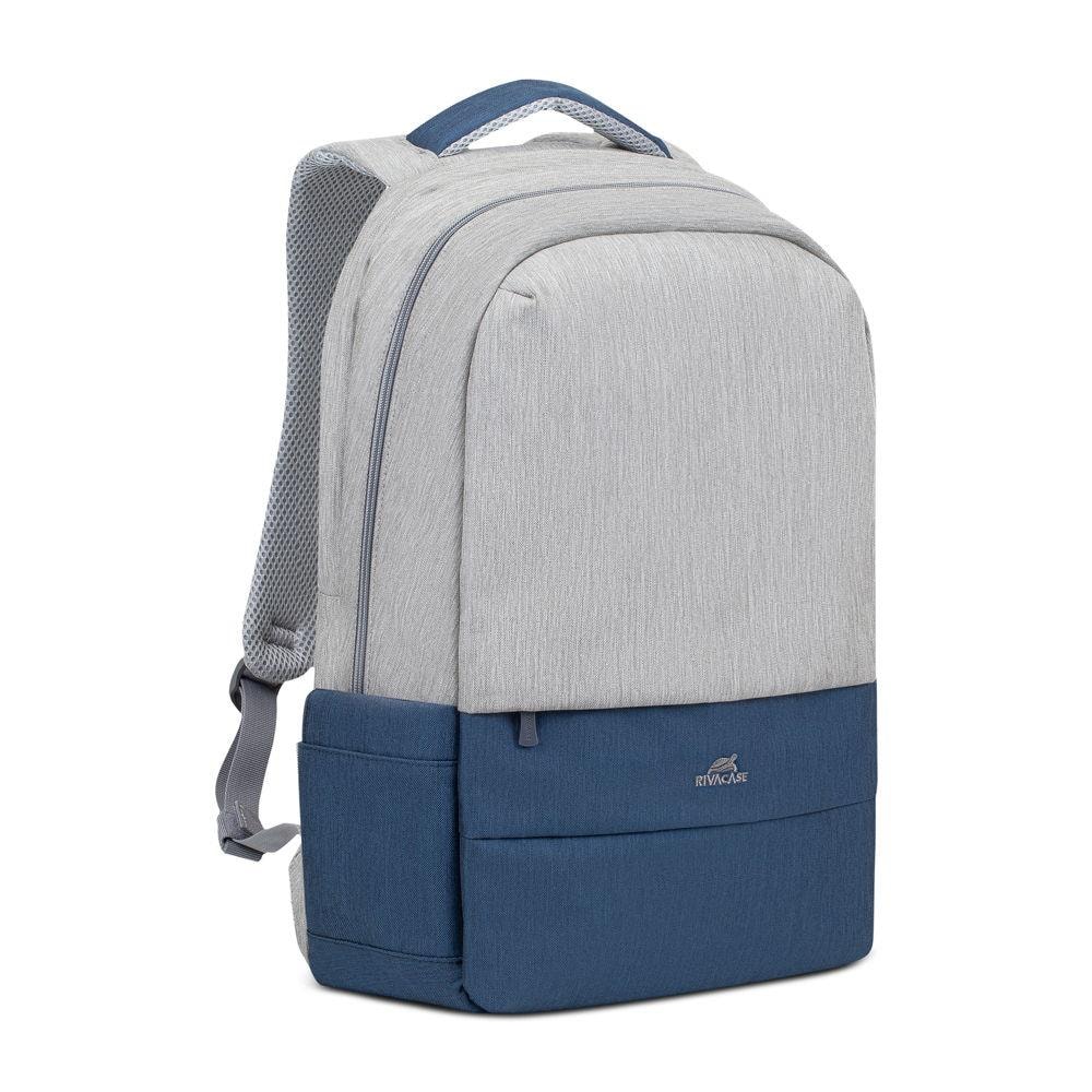 RIVACASE NB Backpack Anti-Theft 17.3" Grey/Dark Blue – Great Deal