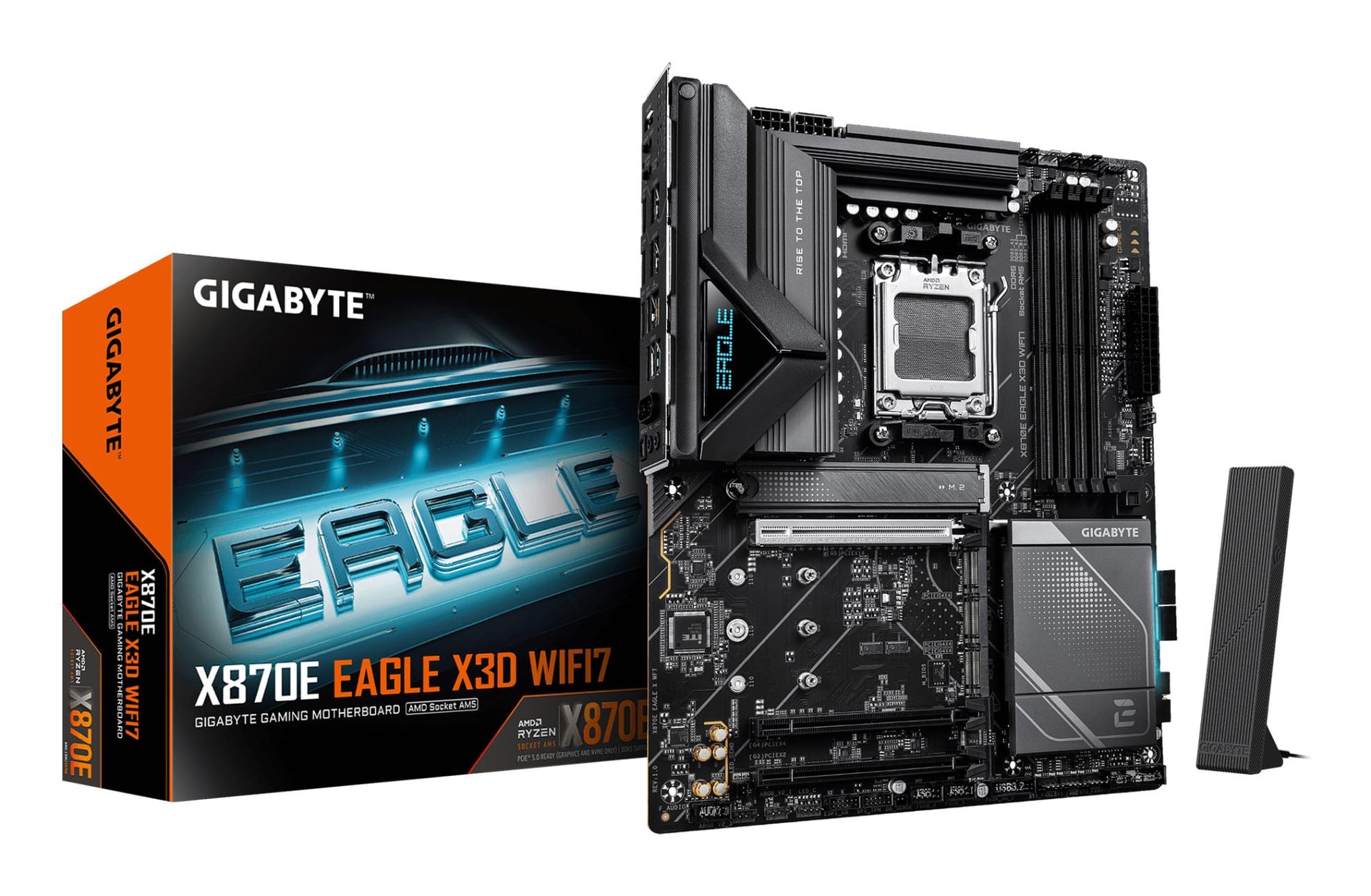 Материнская плата Gigabyte X870E Eagle X3D WiFi7, AM5, ATX, DDR5