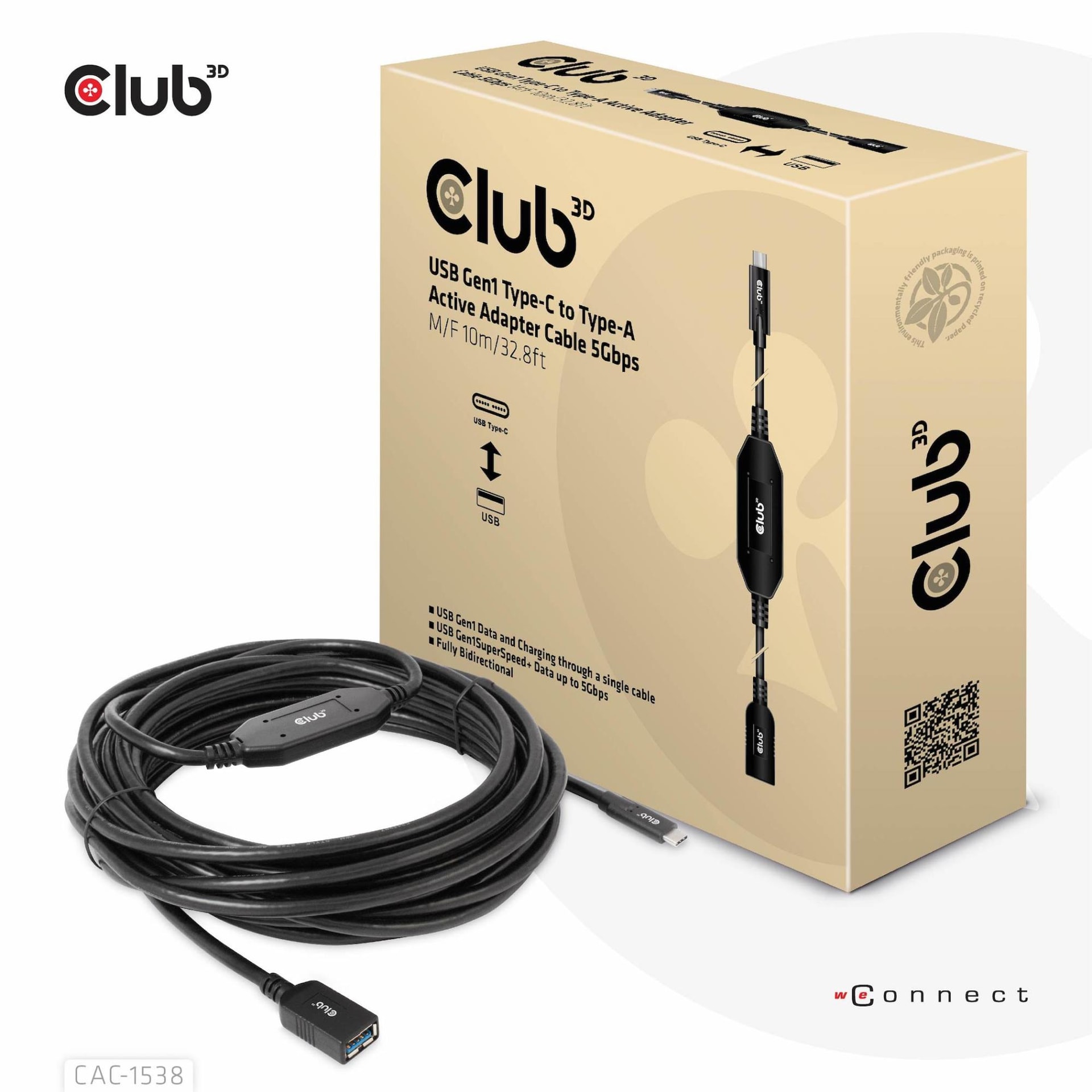 CLUB3D CAC-1538 USB-C to USB-A 10m Cable – Best Price