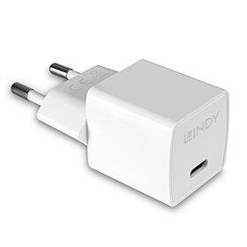 LINDY 20W USB-C Wall Charger White – Fast Smartphone Charging