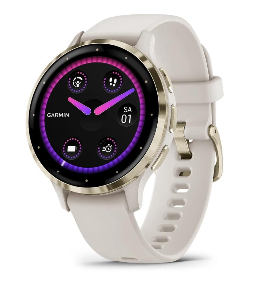 Garmin Venu 3S Gold Ivory Round Smartwatch Best Price