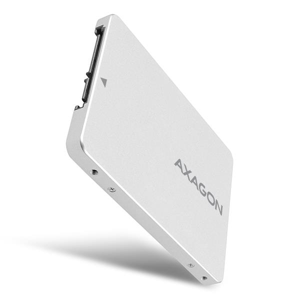 AXAGON RSS-M2SD M.2 to 2.5" SSD Adapter Box Silver