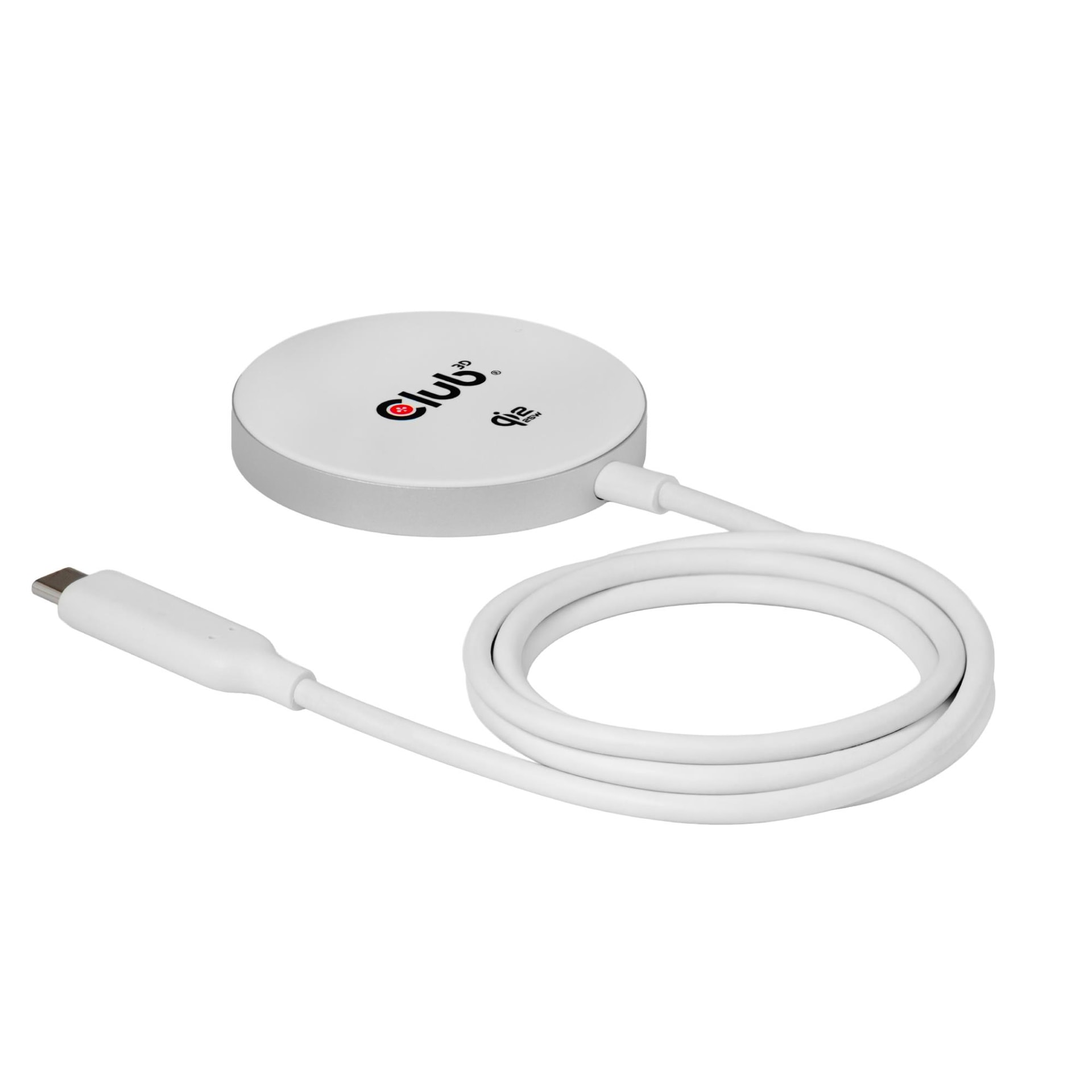 CLUB3D QI2 MagSafe 25W белая зарядка по выгодной цене