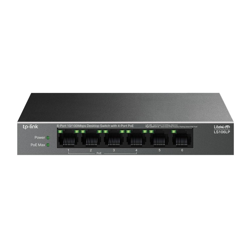 TP-LINK LS106LP сетевой коммутатор с PoE