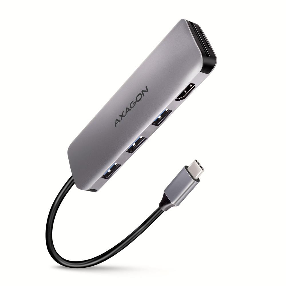AXAGON I/O HUB USB-C 5IN1 hall - soodne hinnaga