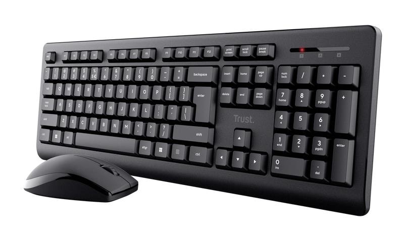 Trust Primo Wireless Keyboard and Mouse Set Black