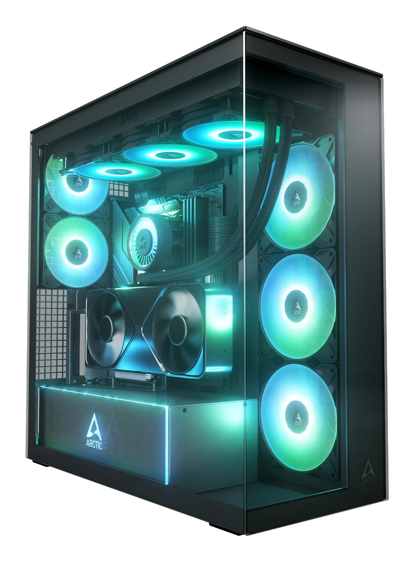 ARCTIC Xtender VG Midi Tower EATX PC Case Black
