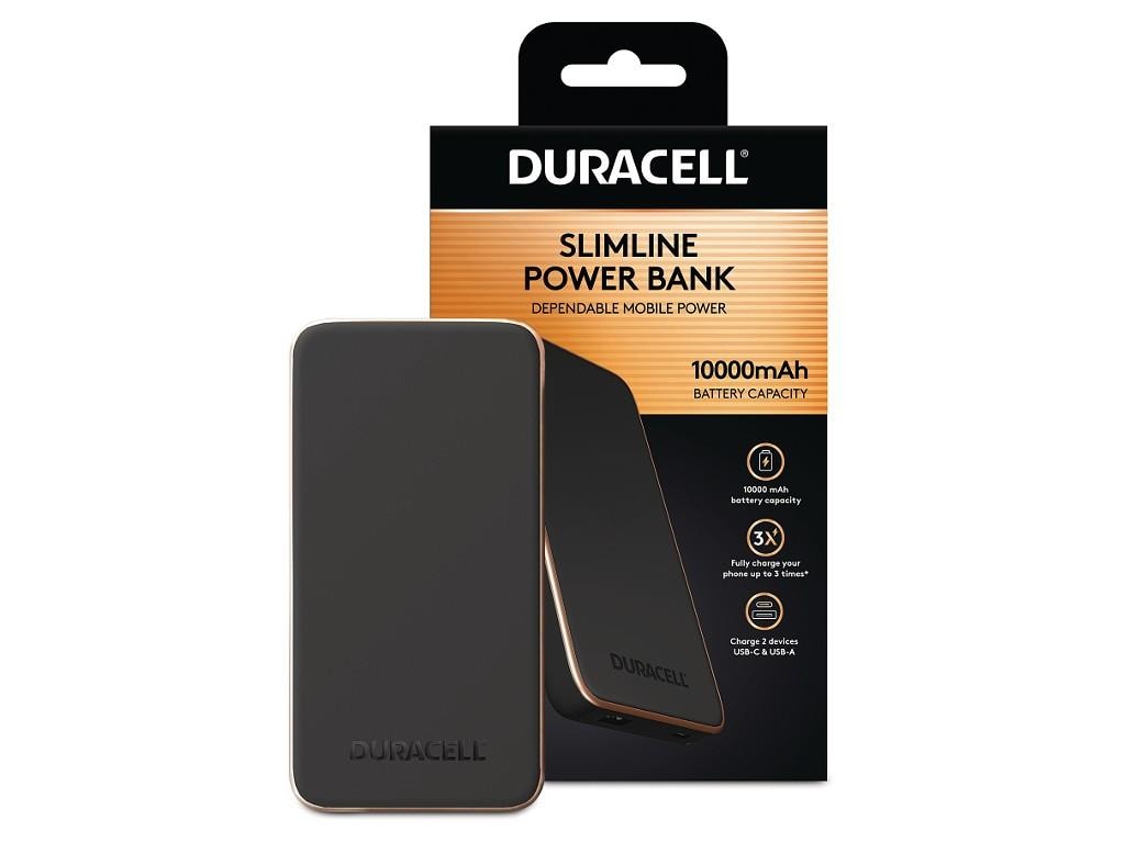 Akupank Duracell Charge 10, 10000 mAh, USB-A ja USB-C