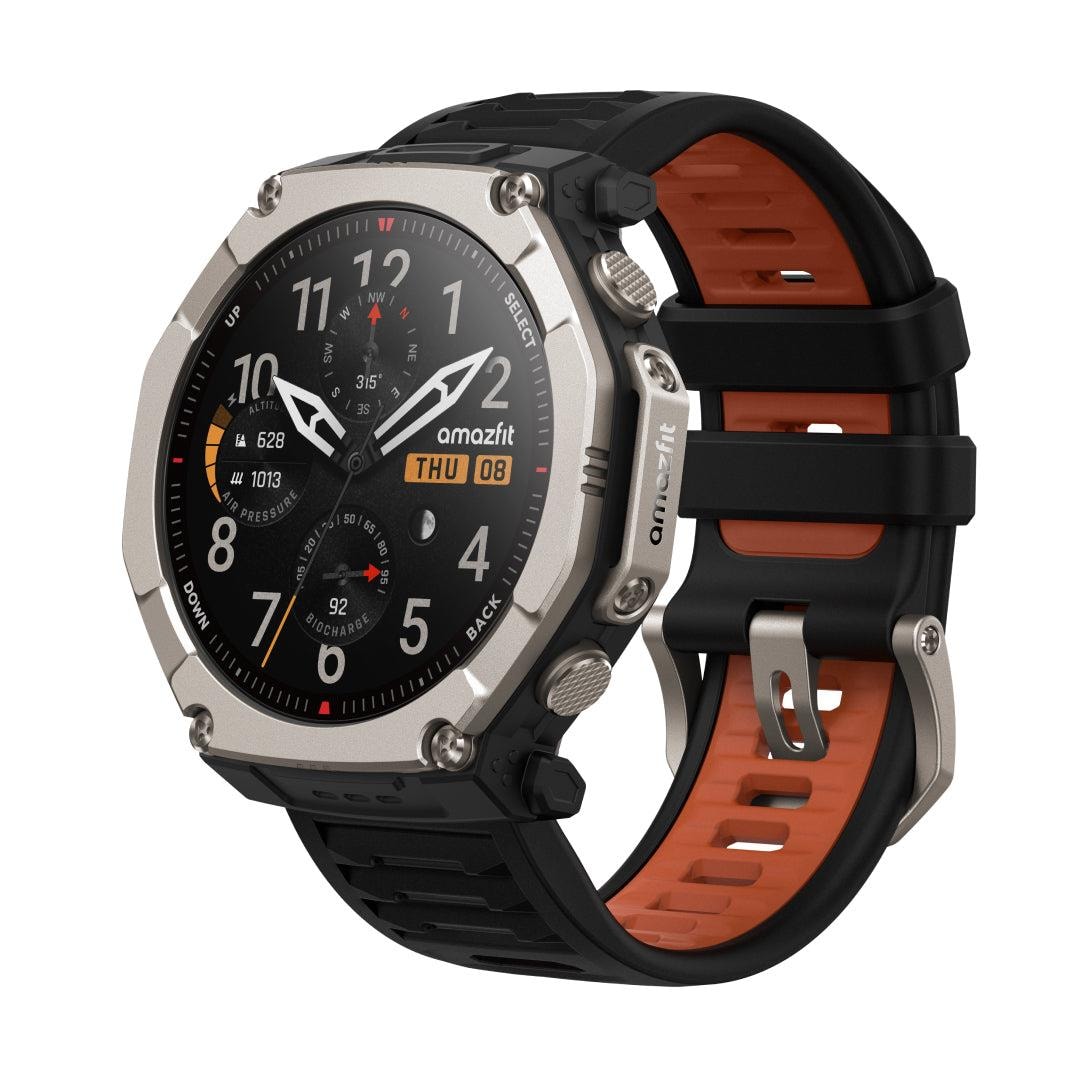 Amazfit T-Rex Ultra 2 титановые умные часы