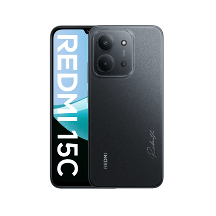 Xiaomi Redmi 15C 4G 128 GB Midnight Black smartphone