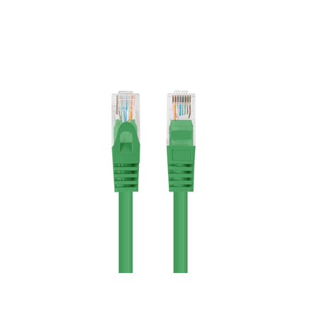 Патч-корды Lanberg CAT6 UTP, 0,25 м, 10 шт., зелёные