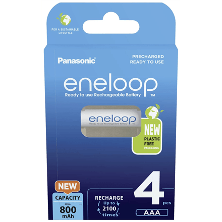 Panasonic ENELOOP BK-4MCDE/4BE AAA akud, 800 mAh, 4 tk