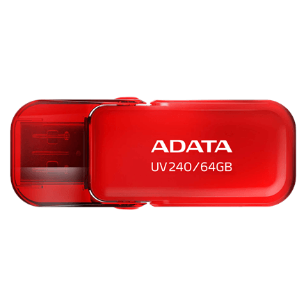 ADATA UV240 64 GB USB-mälupulk, punane