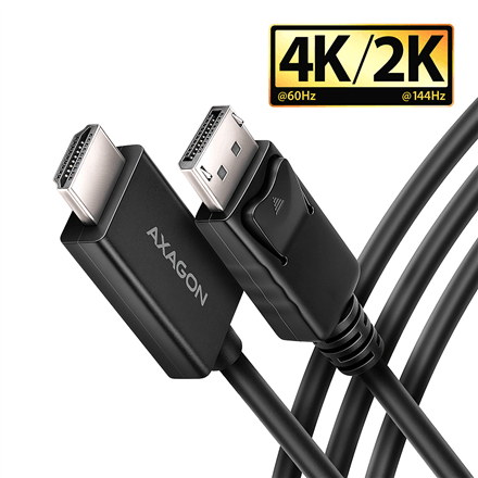 AXAGON RVD-HI20C2 active DisplayPort to HDMI cable, 1.8 m