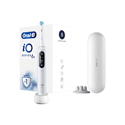 Oral-B iO6 elektriline hambahari, valge, 5 harjamisrežiimi