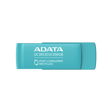 ADATA UC310 ECO 256 GB USB-mälupulk, roheline
