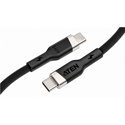 Aten 2L-3102P240 charging cable, USB-C to USB-C, 240 W, braided, 2 m