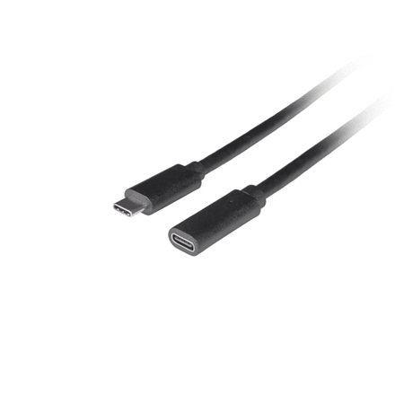 Lanberg | USB-C M/F 3.1 Cable | CA-USBE-20CC-0015-BK